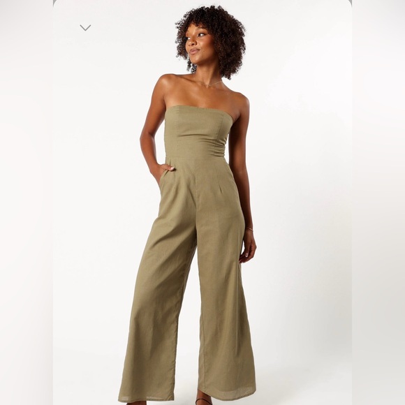 Petal & Pup Jodie Strapless Jumpsuit - Picture 7 of 9